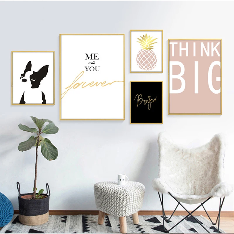 Настенная картина в скандинавском стиле комбинация картин с изображением