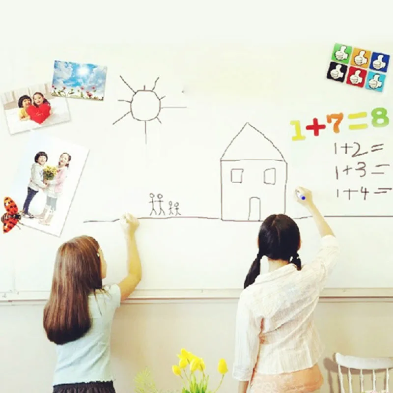 Наклейка на стену с 3 шт. маркерными ручками съемная доска объявлений для