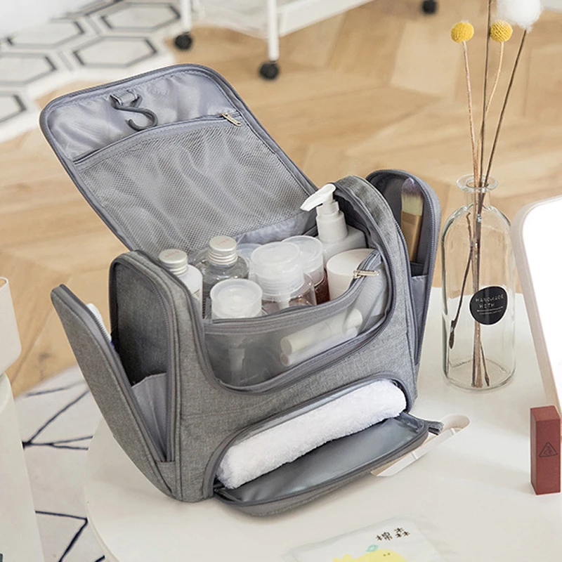 

Waterproof Men Hanging Cosmetic Bag Travel Organizer Makeup Bag for Women Necessaries Make Up Case Wet and dry Wash Toiletry Bag