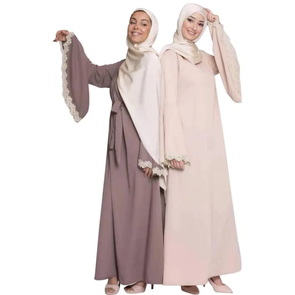 "Женское арабское платье Abaya Рамадан, Турция, Средний Восток, макси-платье с расклешенными рукавами, длинное платье, кафтан, Свободный Повсед..."