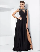 custom made paillette vestido de noiva renda 2018 new fashionable sexy black long party evening dress elegant free shipping