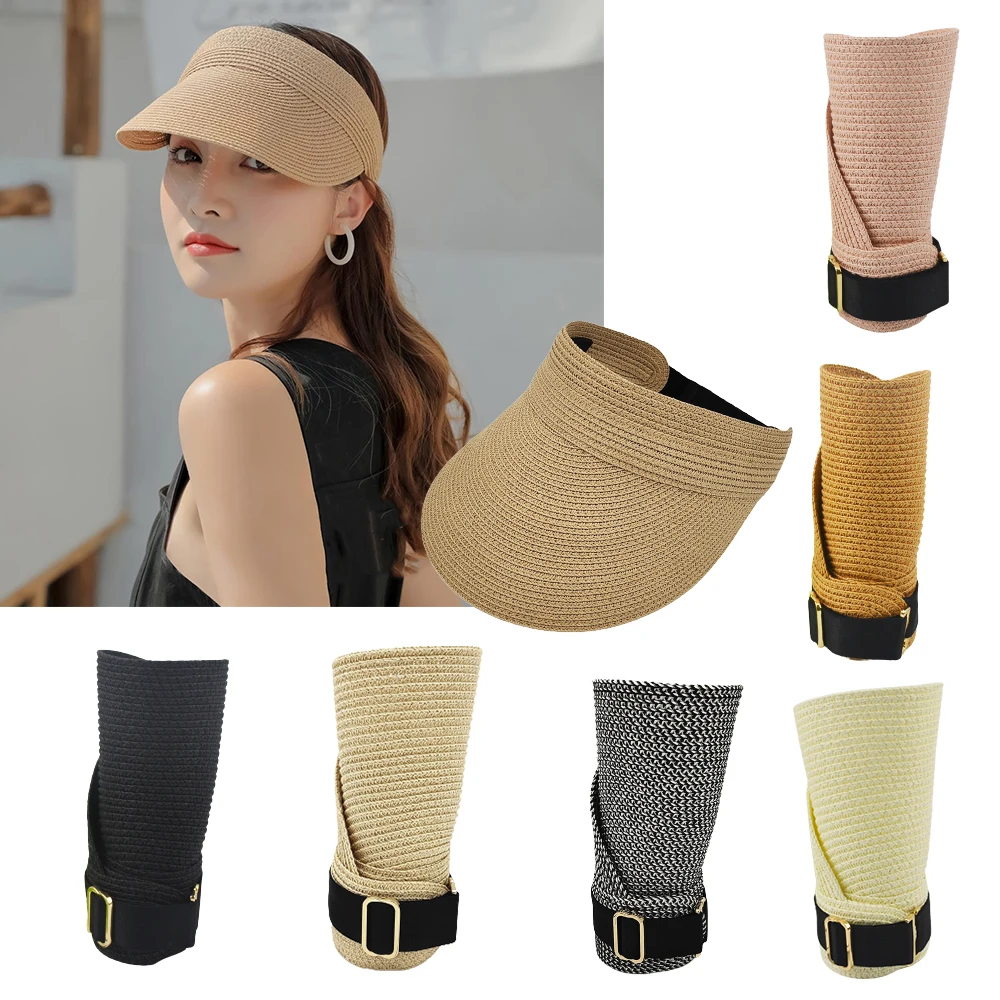 

Шляпа женская Соломенная солнцезащитная, для спорта, фитнеса, бега, велоспорта, скалолазания, пляжа, походов