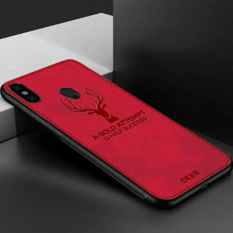 Красный Олень ткань чехол для телефона для Xiaomi mi 9 9SE 8 A2 Lite 6X 5X Pocophone F1 Red mi k20 Note 8 iPhone 7 6 plus 5 iPad Pro S2 6A 7A 5plus 4X чехол Coque - Цвет: Красный