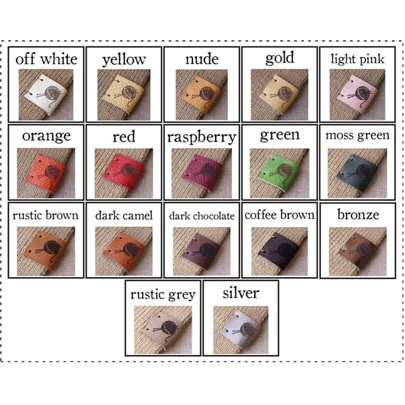 55 шт персонализированный кожаный шить на одежная этикетка для при изготовлении