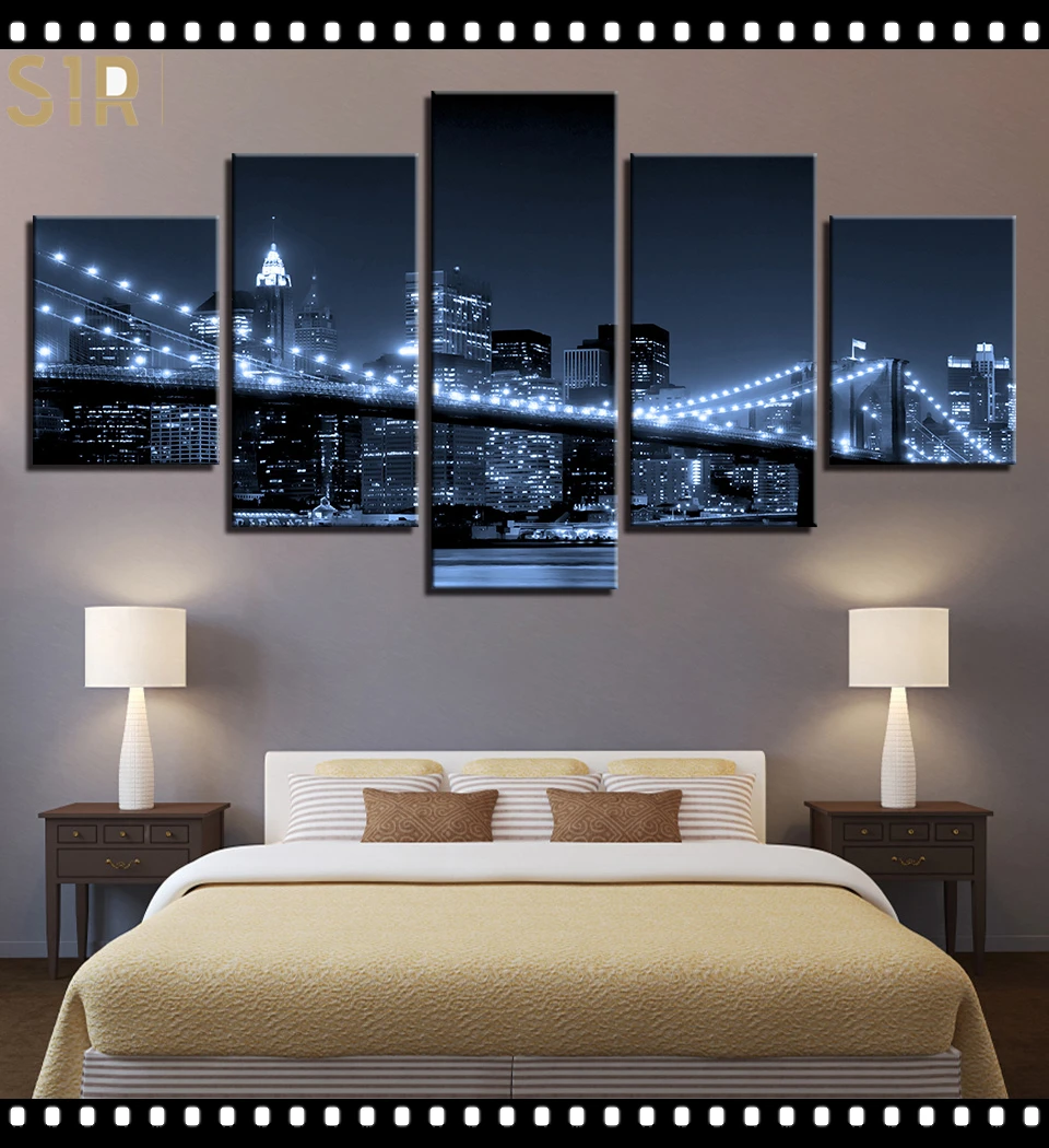 

World Famous Architecture Beauty HD Five Wall Painting Decorative Painting Anime Posters Wall Decor Anime Decor Room Decor