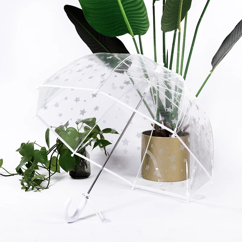 Comprare Simpatico Ombrello Antivento Trasparente Manico Lungo Mini Ombrello Da Esterno Giapponese Designer Kids Guarda Chuva Articoli Per La Casa