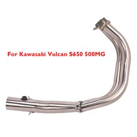 motorcycle exhaust system header connect link tube pipe stainless steel connection link for kawasaki vulcan s650