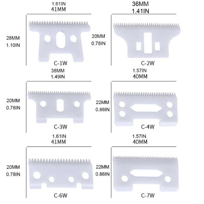 

808F Professional Detachable Clipper Sharpness Ceramic Blade Replacement Accessories