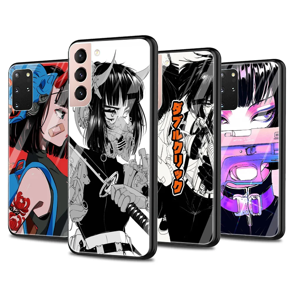 

Fashion Vinne Art Girl Phone case For Samsung S21 S20 Plus Ultra Plus FE S10 Lite e S9 S8 Plus Bumper Glass Fundas coque