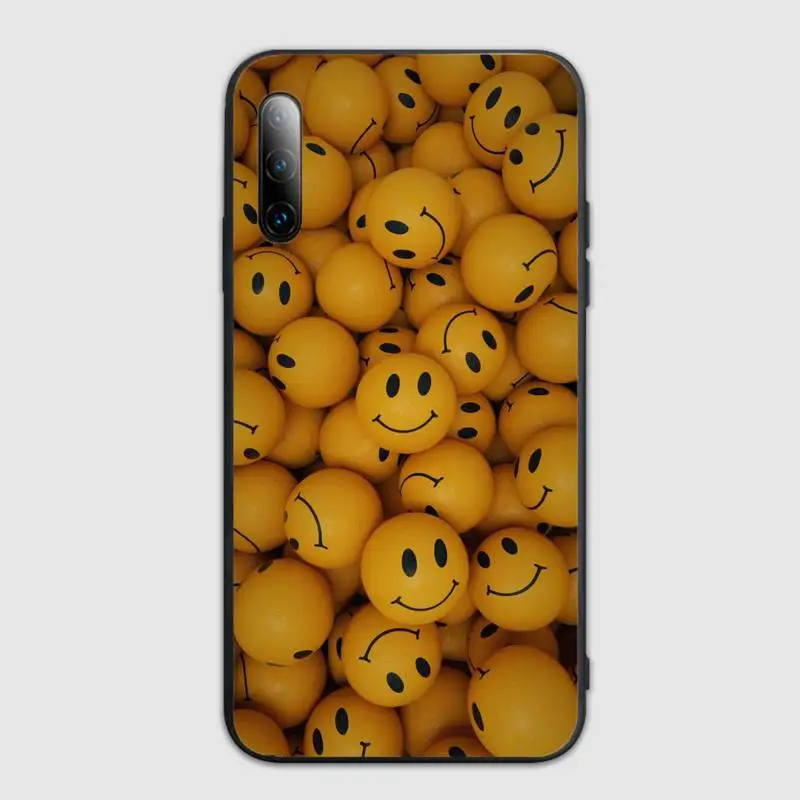 

INS Cute Cartoon Smiley Korean Phone Case For honor 8a 5 7 10i 9 10 20 30 v 7 9 honorview pro Cover Fundas Coque