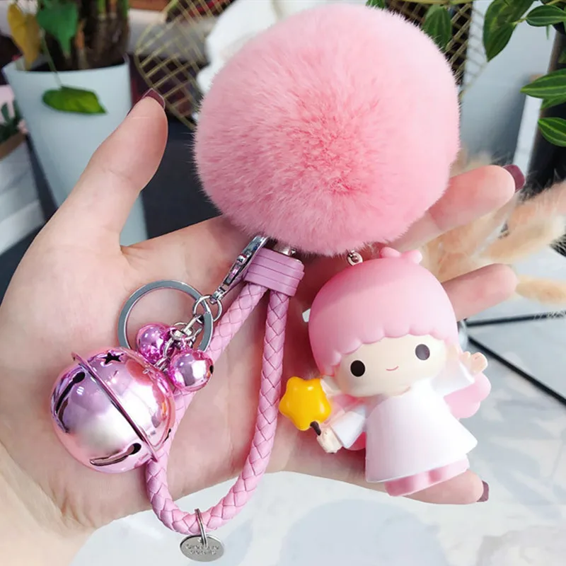 

Super cute cartoon angel baby keychain toy DIY cake decoration men's female couples key chain ring bag pendant