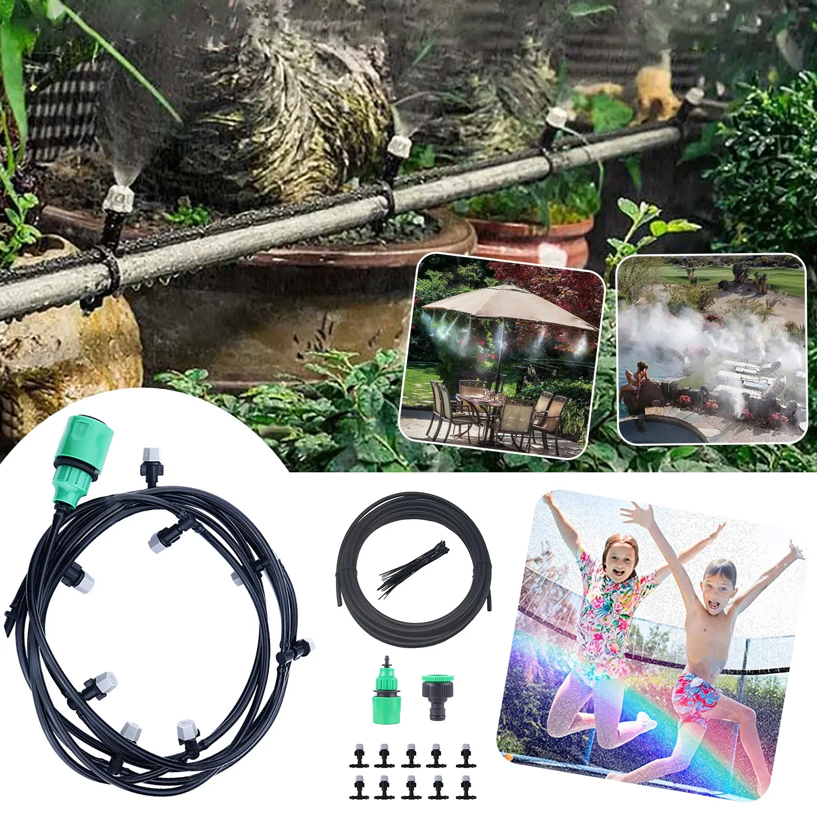 10 м наружная система охлаждения внутреннего дворика с вентилятором Водяной