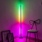 Напольная Светодиодная лампа RGB в скандинавском стиле, декоративный светильник для спальни, цветной напольный светильник, комнатное освещение, угловые лампы для гостиной