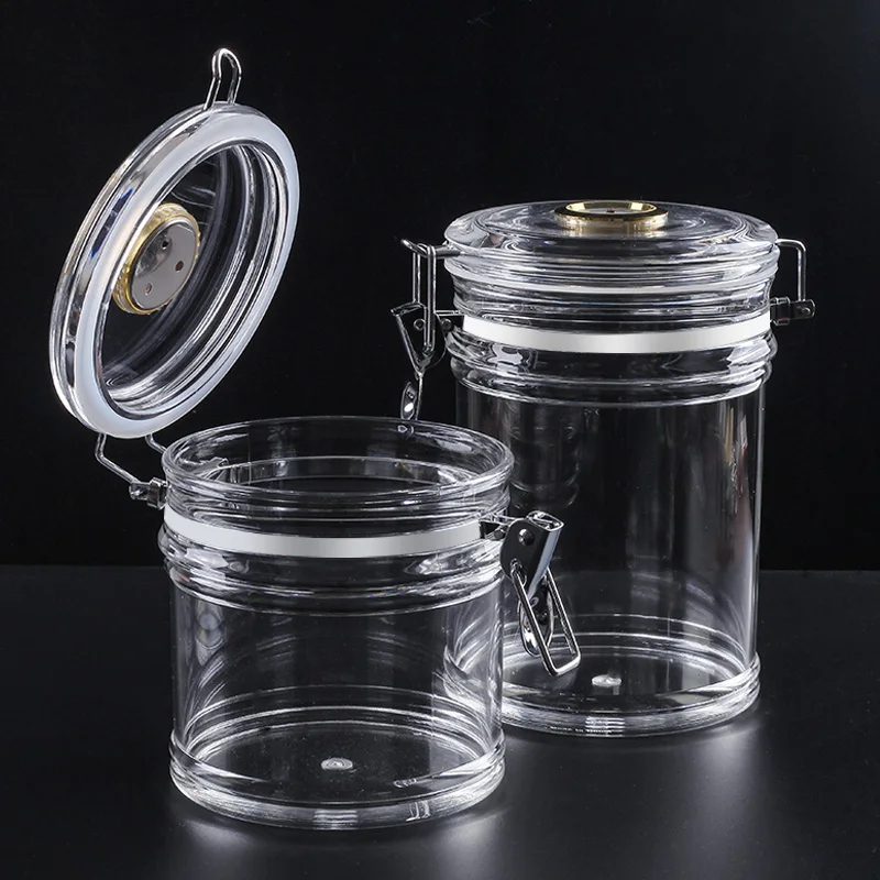 Акриловая банка для хьюмидора с гигрометром хьюмидор который может вмещать