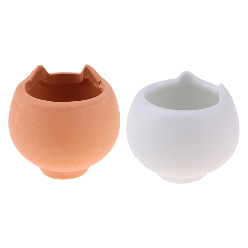 1/12 Миниатюрные керамические цветочные горшки для кукольного домика ваза