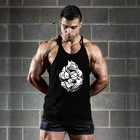 Майка мужская Спортивная, дышащая рубашка без рукавов, с тонкими лямками, майка для бодибилдинга, фитнеса, тренировок