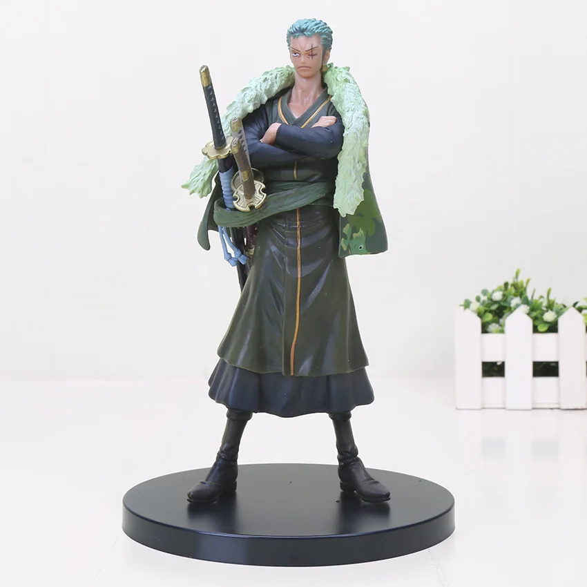 Аниме one piece Figure Roronoa Зоро фигурка битва Версия ренгоку онигири Зоро ПВХ модель куклы 13-26 см игрушки - Цвет: 339 zoro 15th bag