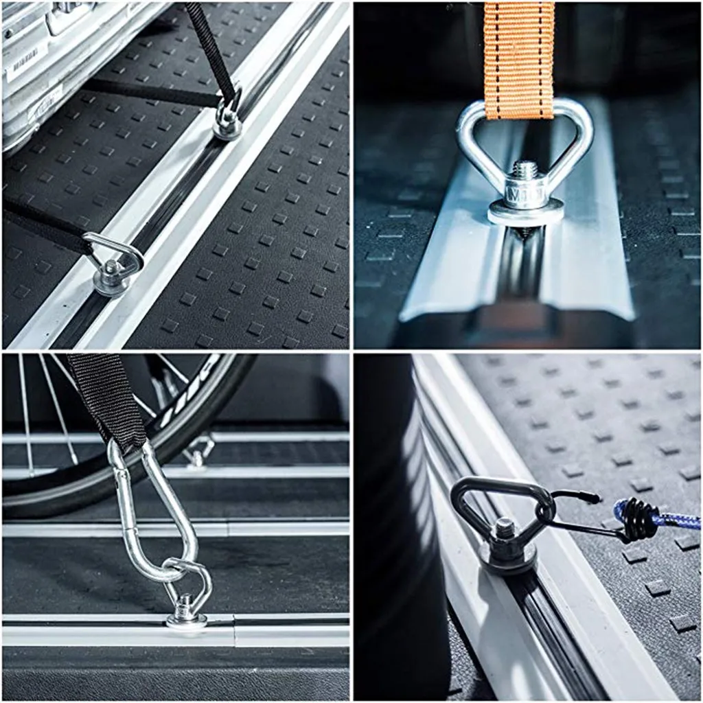 Комплект из 4 крепежных проушин для крепления нагрузок VW T5/T6 нержавеющей стали V2A