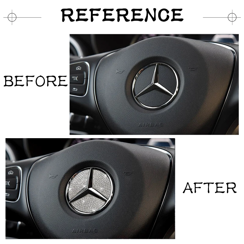 Для Mercedes Benz Аксессуары C Класс W204 W205 AMG Bling Наклейка Детали интерьера Украшения