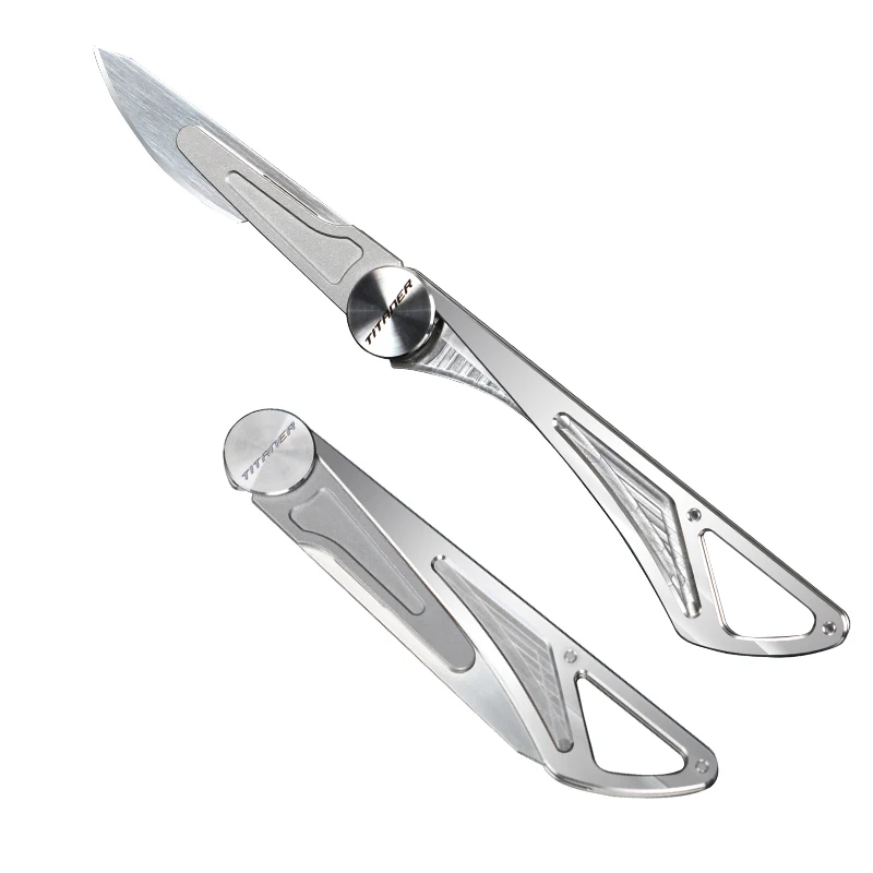 Складной мини-нож из титанового сплава скальпель портативный гравировальный нож