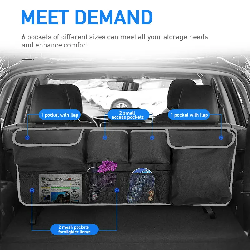 Сумка для багажника автомобиля многофункциональный органайзер из ткани Оксфорд