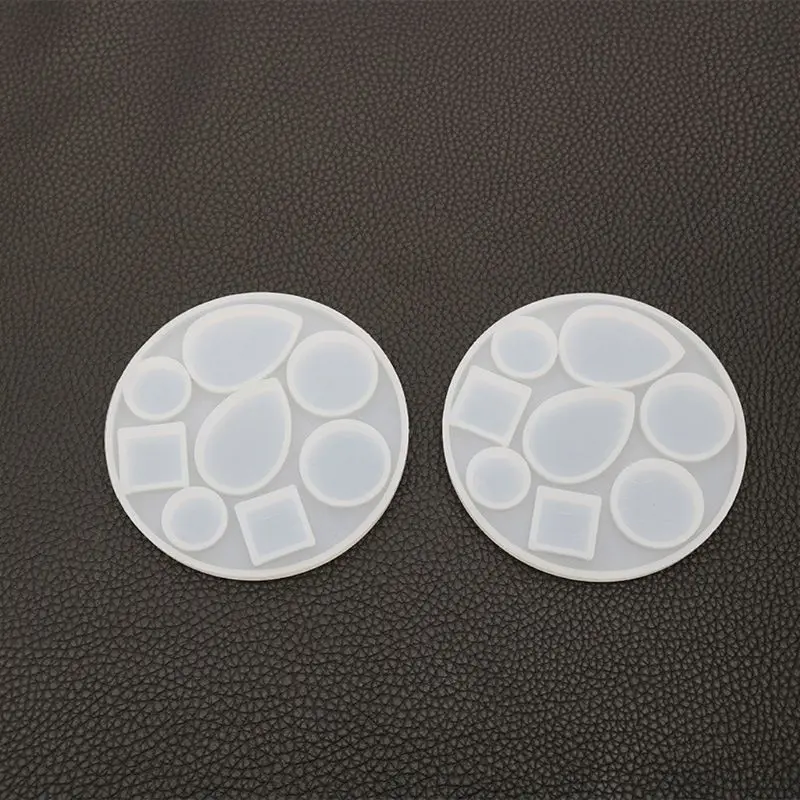 

DIY Geometric Round Square Teardrop Earrings Pendant Resin Mold Jewlery Making