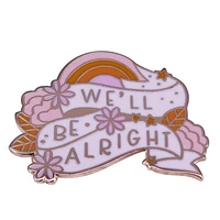 well be alright pin beautiful self care brooch gift let hstyles inspirational quote remind you everyday