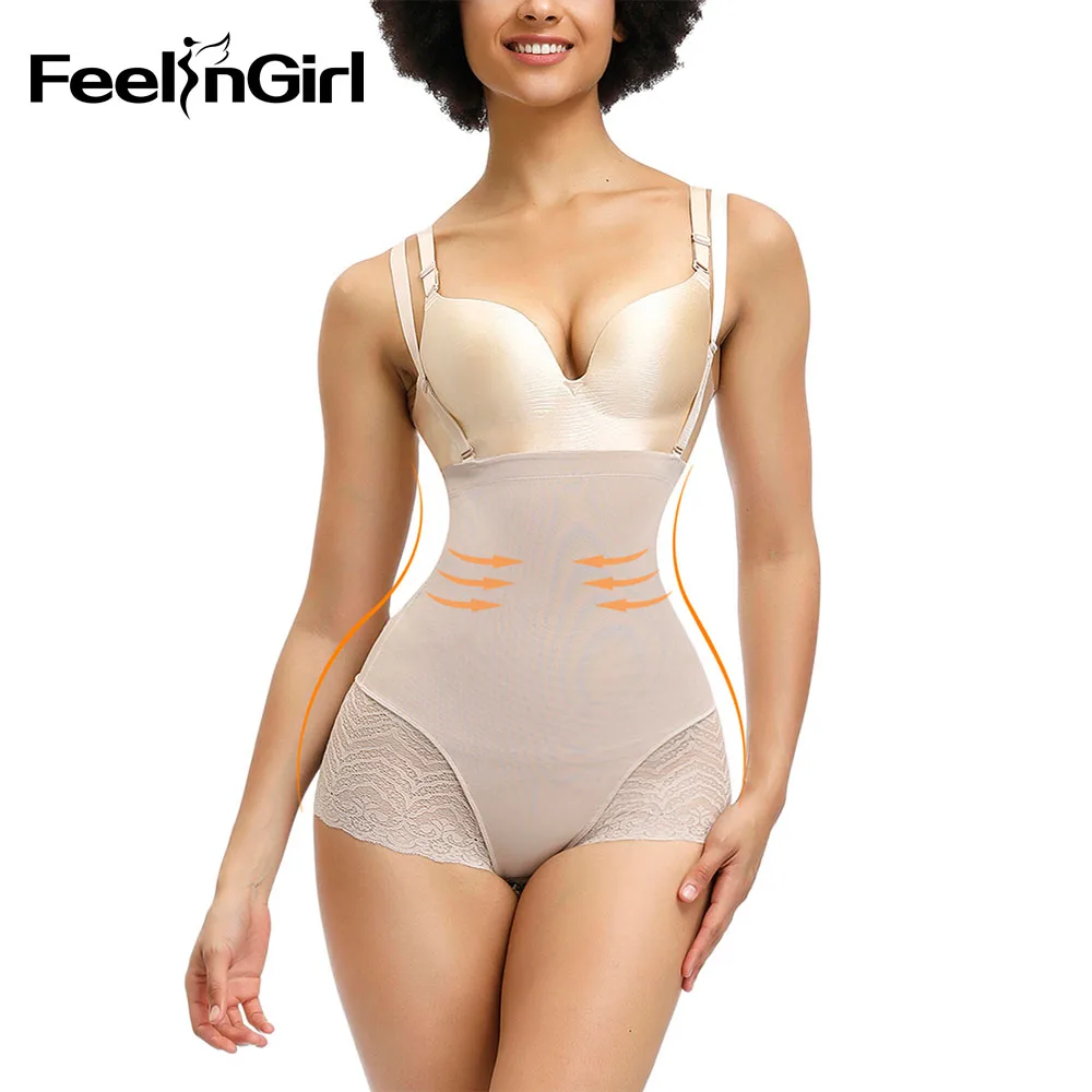 FeelinGirl, Утягивающее нижнее белье, боди для женщин, тонкая талия, контроль живота, Корректирующее белье, Fajas, впитывает пот, Формирующее нижнее белье