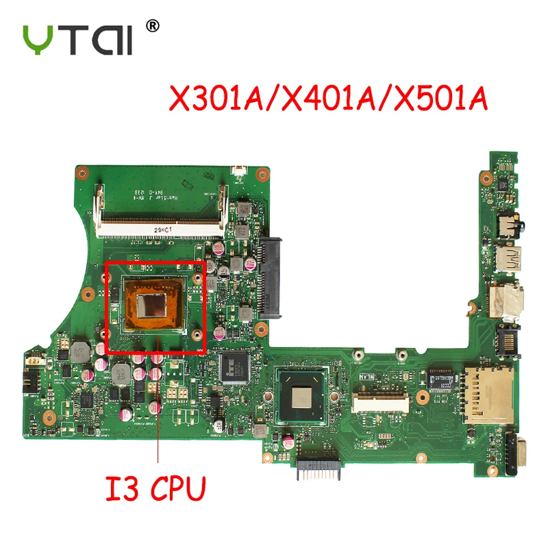 Материнская плата X401A для ASUS X301A X501A системная i3 2330M 100% протестирована без