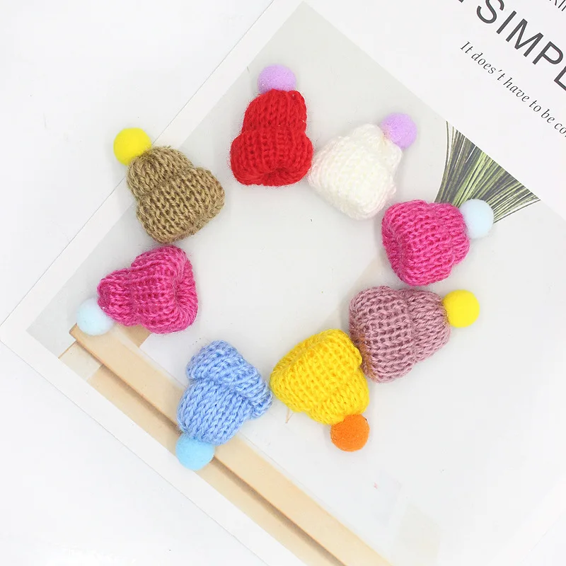 20 шт. Творческие аксессуары для одежды сделай сам миниатюрные плюшевые шапки