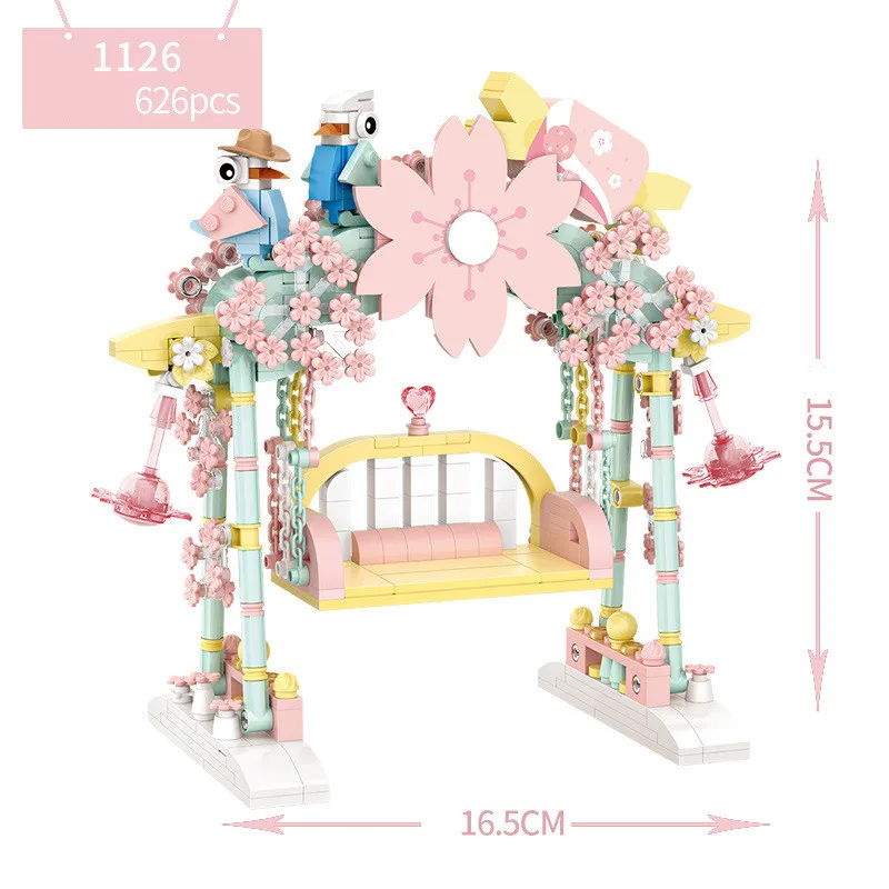 

Sakura Swing MINI снятие стресса строительные блоки креативная королевская радио/пианино/скрипка Смешные расслабляющие игрушки Рождество для дет...