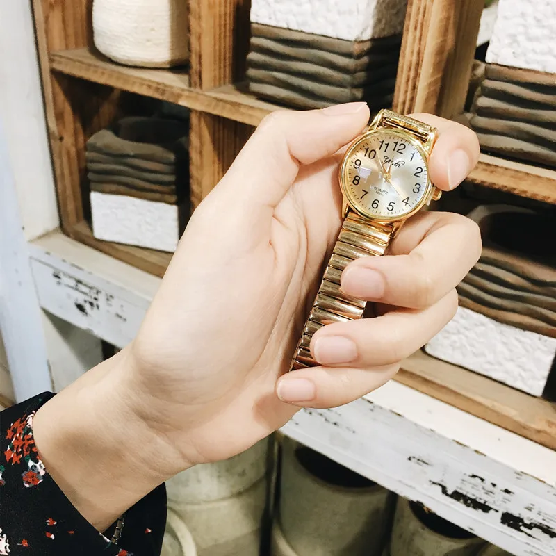 

Модные женские наручные часы в школьном стиле с круглым циферблатом, кварцевые часы со стальным ремешком