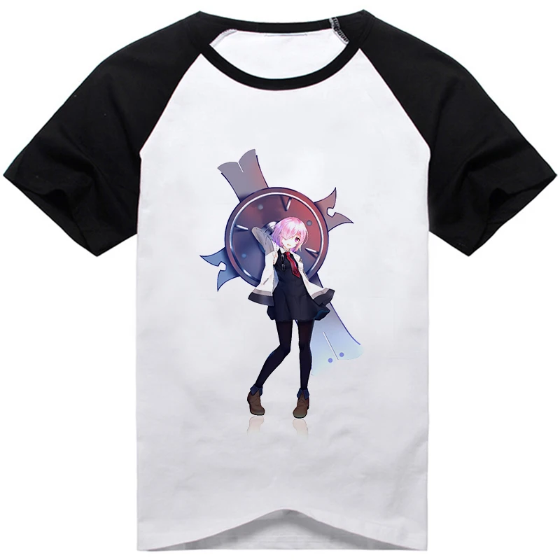 Аниме FGO Fate Grand Order футболка Astolfo Saber Mash Kyrielight Повседневная унисекс с коротким