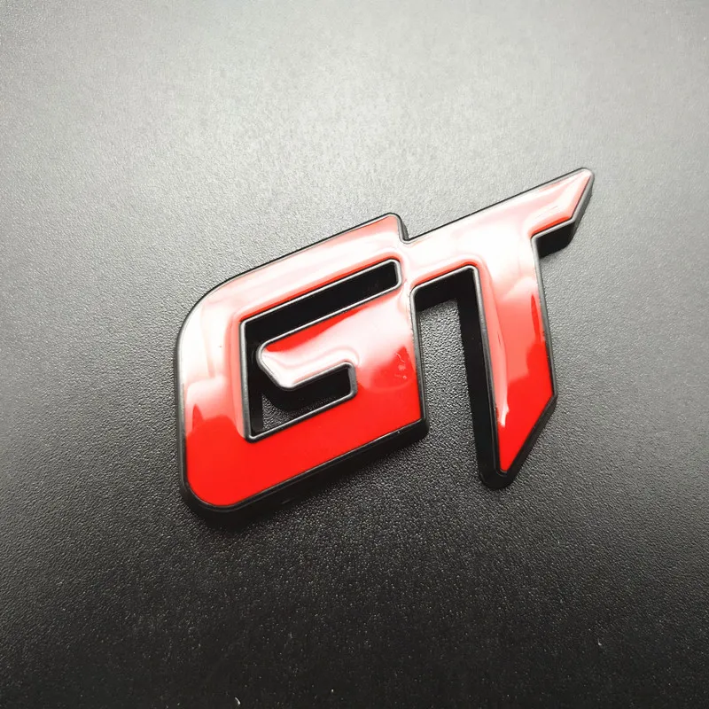 Ar Стайлинг 3D металлические GT эмблемы наклейки авто Хром Передняя решетка значок