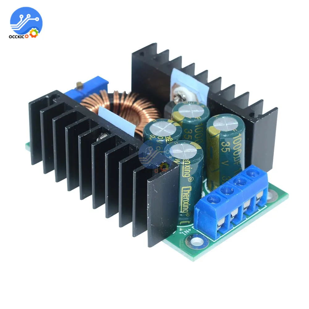 XL4016 300W 9A C D CC CV понижающий преобразователь Мощность при напряжении от 5 40 В до 1 2 35V