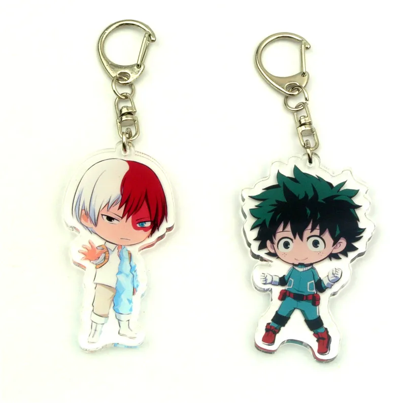 1 шт. аниме брелок моя геройская Академия Аниме Boku no Hero Izuku Midoriya Katsuki Bakugo акриловые