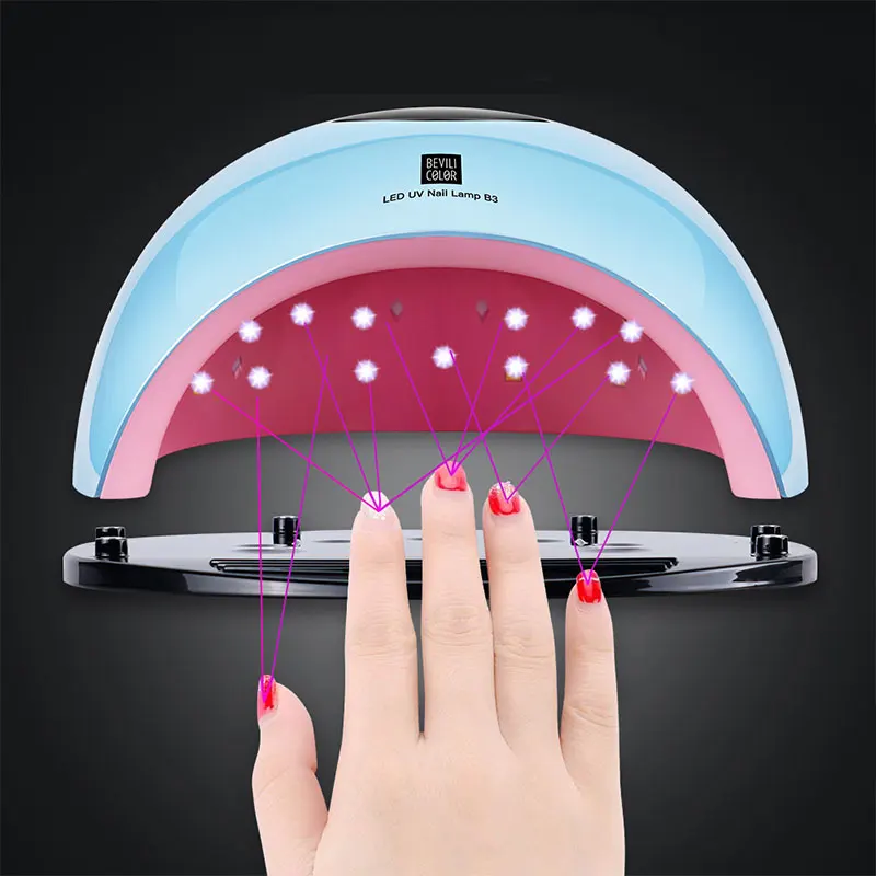 Профессиональный 80 Вт УФ лампа светодиодный гель для ногтей Высокая мощность Все