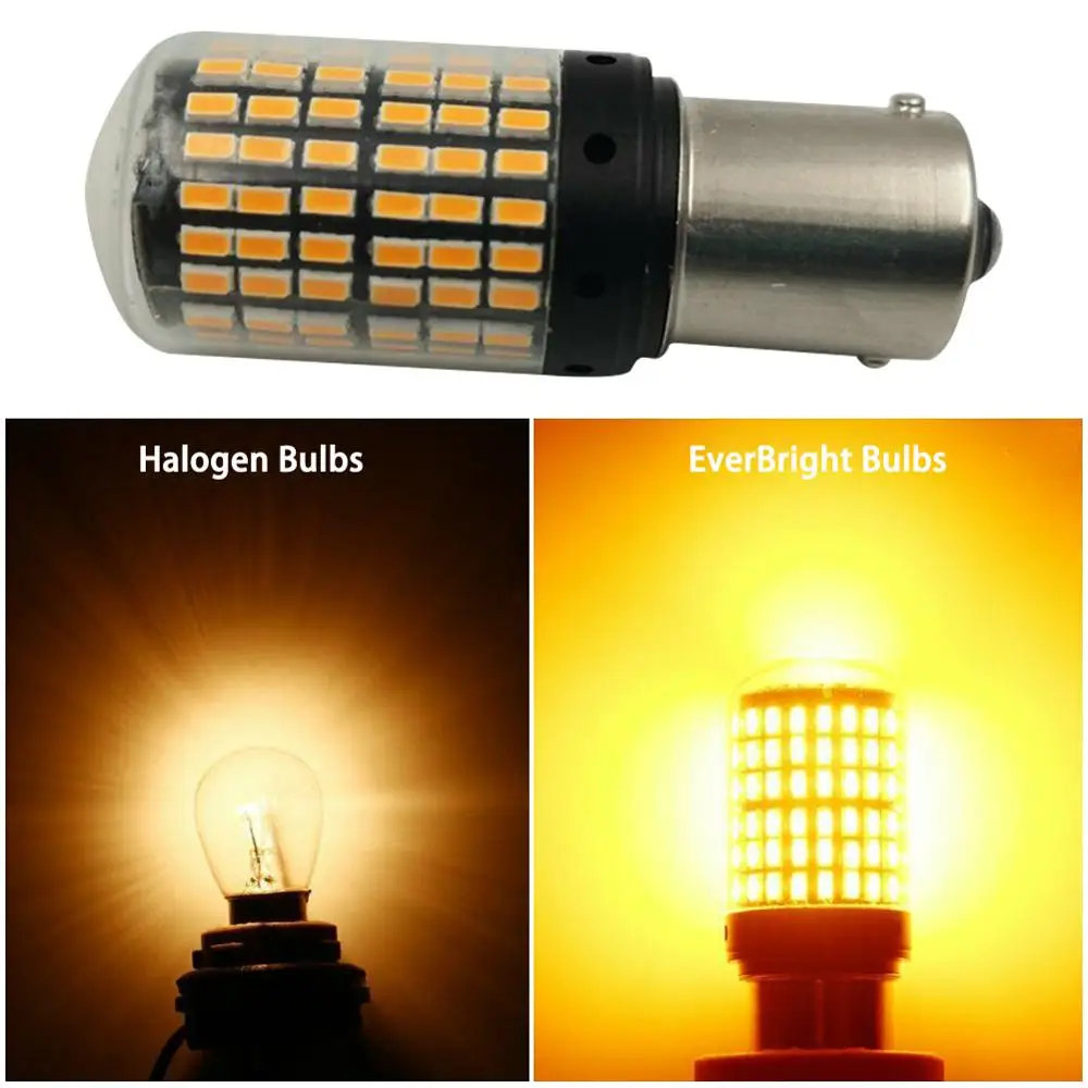 Новинка 3014 года светодиодсветодиодный лампы 144smd CanBus 1156 BAU15S PY21W T20 светодиодные 3000K