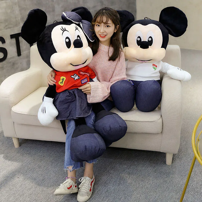 Новая Плюшевая Игрушка Микки и Минни Маус милый мягкий переодевание мягкая кукла