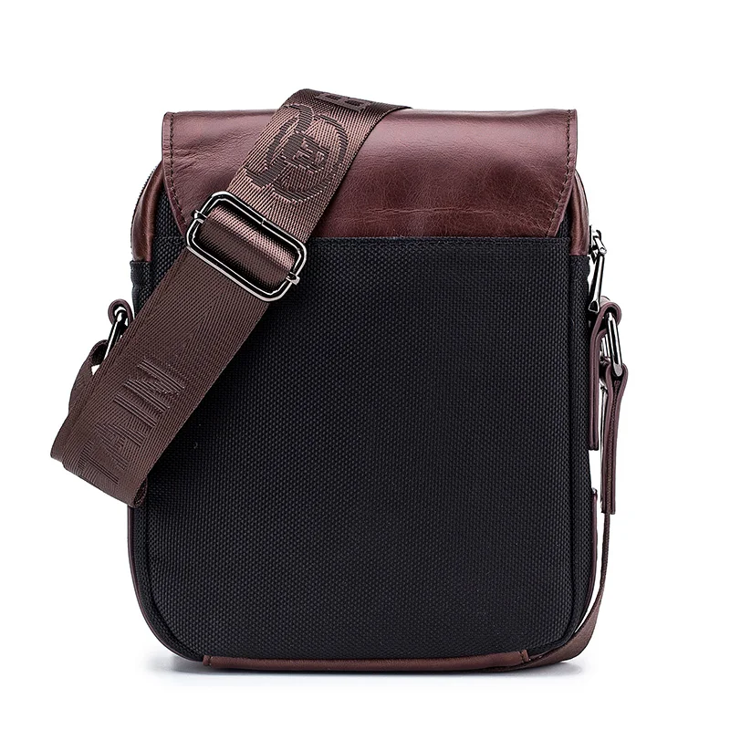 Сумка на плечо мужская с клиньями саквояж кросс-боди из натуральной воловьей