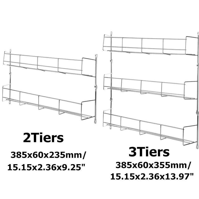 23456 layers kitchen spice rack multifunctional organizer storage holders shelf pantry wall hanging holder save space shelf free global shipping