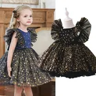 Платье для маленьких девочек на первый день рождения, платье для выпускного вечера, элегантное вечернее платье для маленьких девочек на новый год 2022