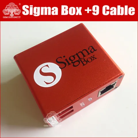 Gsmjustoncct Sigma Box Инструмент для разблокировки и ремонта мобильных телефонов для Nokia и ZTE и Motorola для MTK и Huawei (9 кабелей) (основная версия)