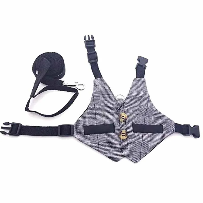 Комплект из жилета и поводка с кроликом регулируемый официальный костюм для