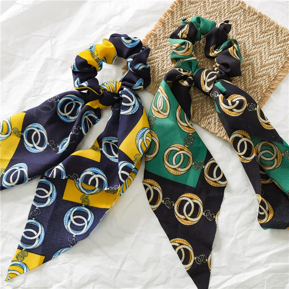 Резинки для волос женские в винтажном стиле резинки полоску с круглым бантом