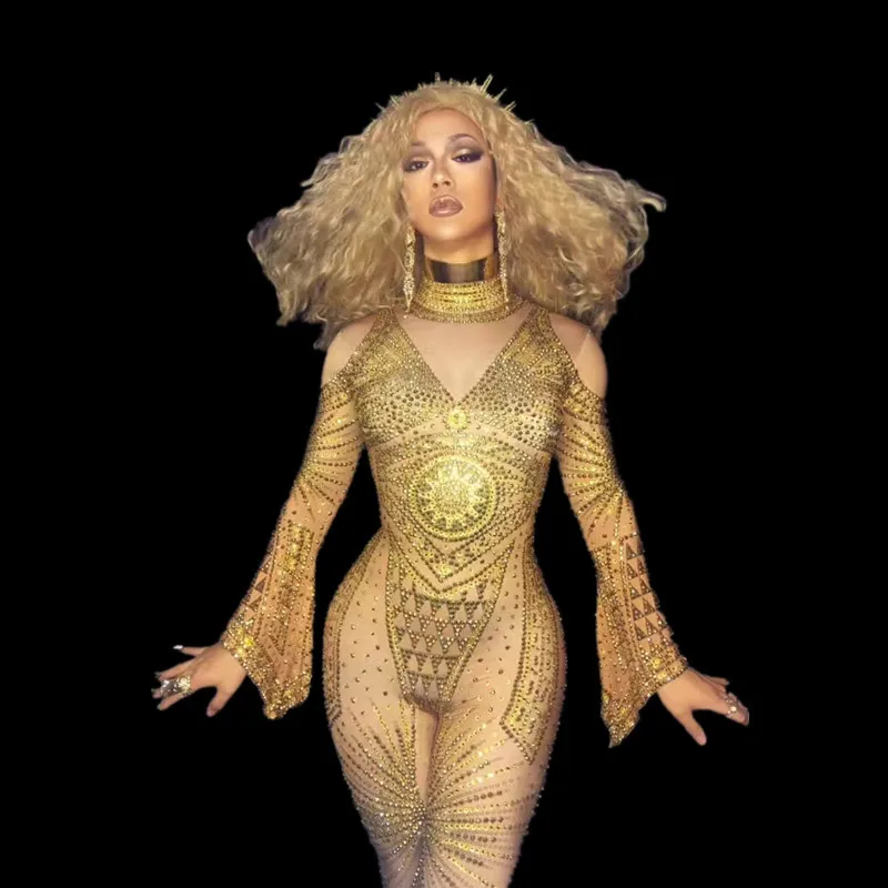 Женские золотые стразы Римский стиль узкое для ночного клуба танцевальные