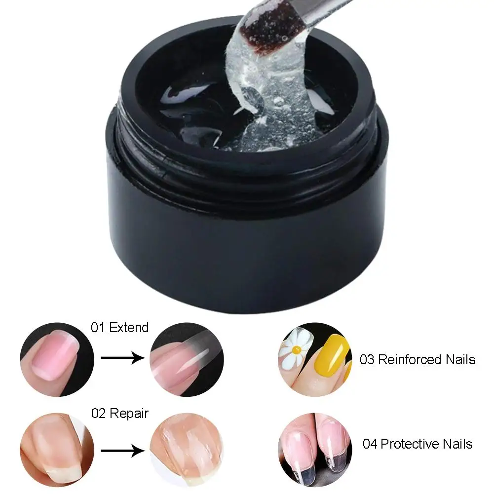 Восстанавливающий гель для ногтей с трещинами и стекловолокном УФ Гель лак