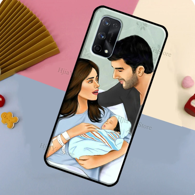 Чехол для телефона с изображением мамы папы ребенка семьи Realme 8i 9i 8 9 Pro C21 GT Neo 2 Master