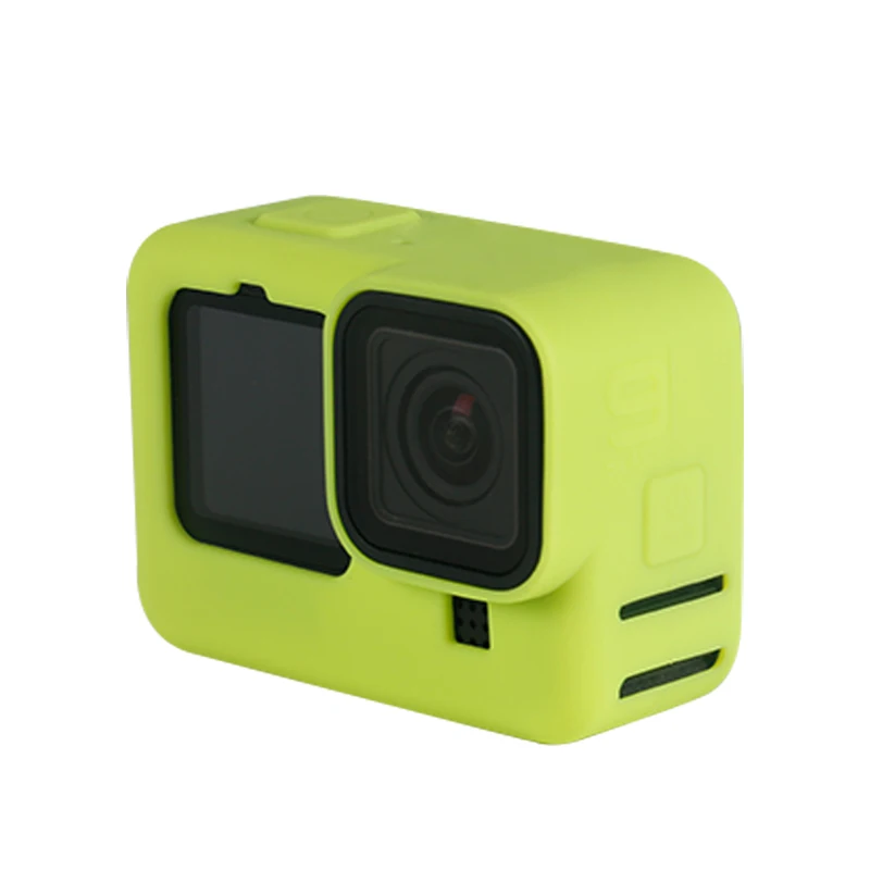 

NUEVA cubierta protectora de silicona para GoPro heroe 9 Camara negro de manga funda carcasa marco con cordoon accesorio para ir