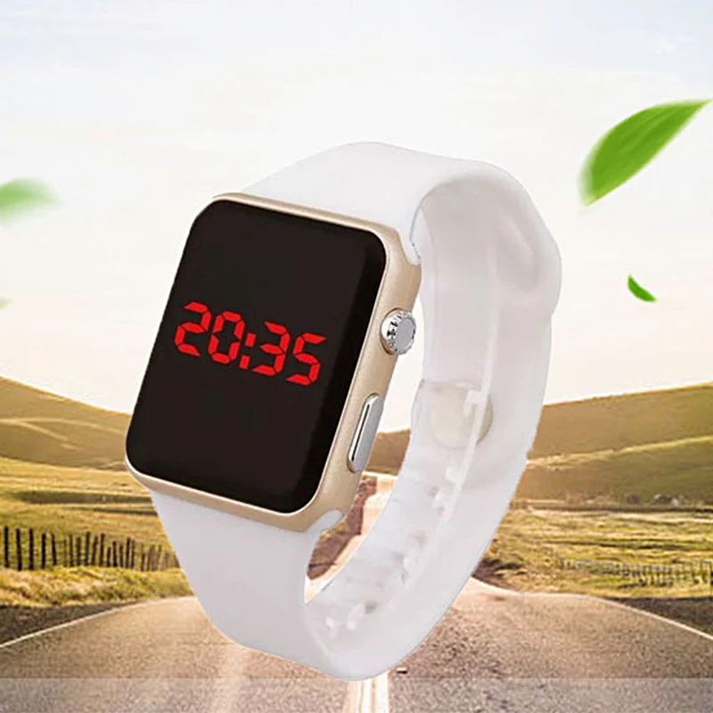 Спортивные Повседневные Мужские светодиодный часы цифровые Мужская Женская